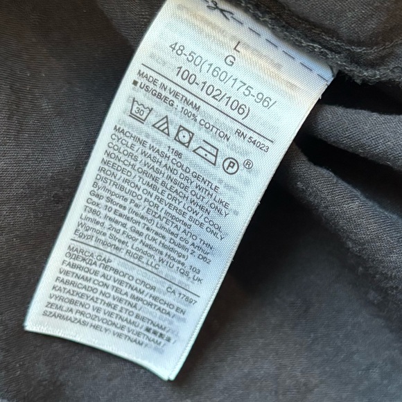 GAP Popover Top Black Swiss Dot Blouse Loose Fit Balloon Top Large 100% Cotton - Picture 7 of 9